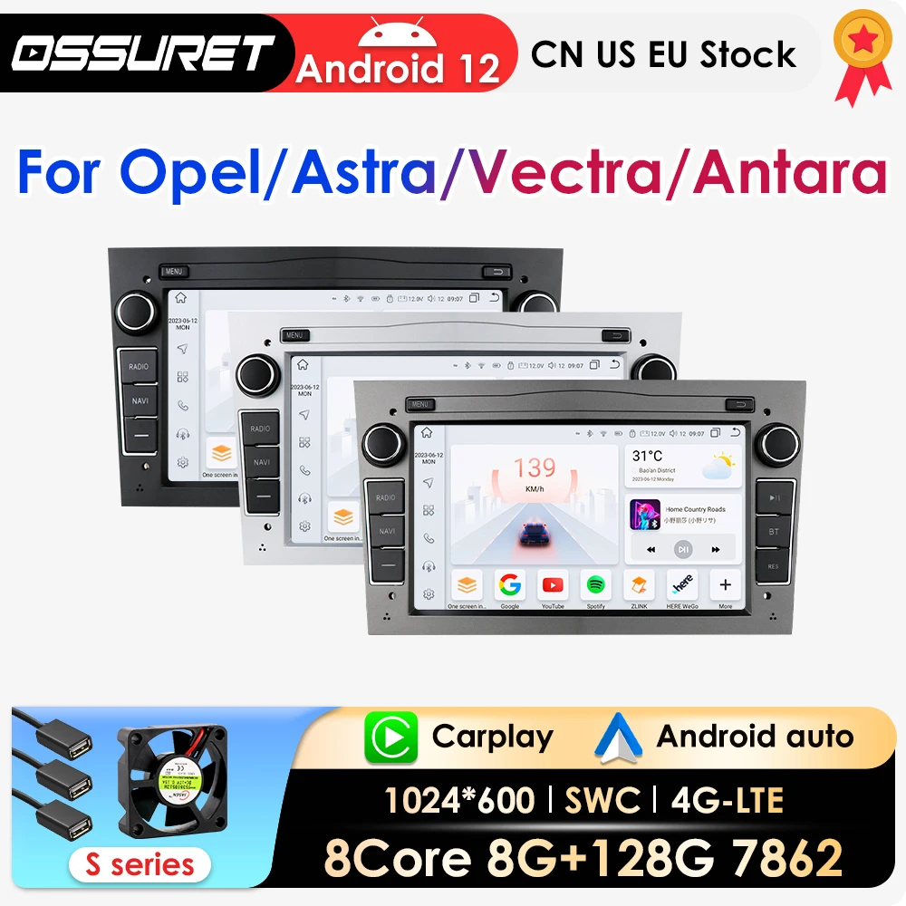 Автомобильный радиоприемник AI Carplay Android для Opel Corsa C Signum Vivaro Astra H Corsa D Zafira Tigra Twintop Carplay 4G-LET GPS Navi 7862