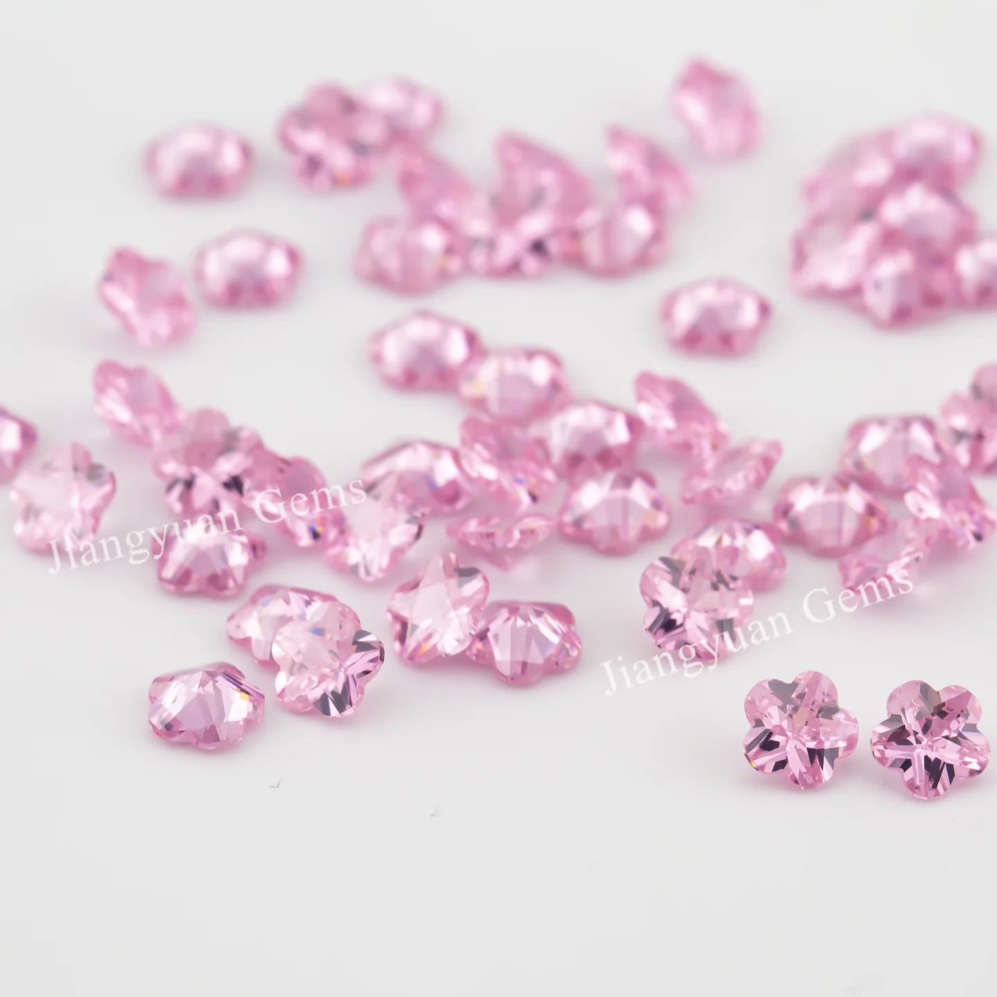 Größe 3x3mm ~ 10x10mm 5A Zirkon Blumenform Verschiedene Farben Zirkonia Stein Lose CZ Synthetischer Edelstein für die Schmuckherstellung – Detail 9