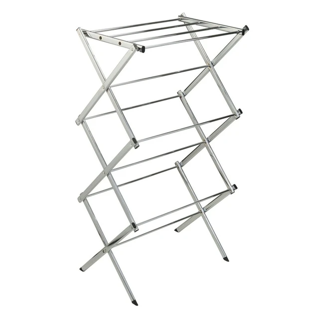 Honey-Can-Do Collapsible Clothes Drying Rack, White