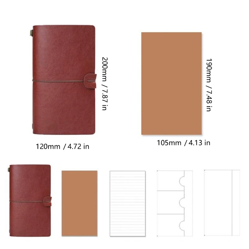 Deluxe Refillable PU Leather Travel Diary