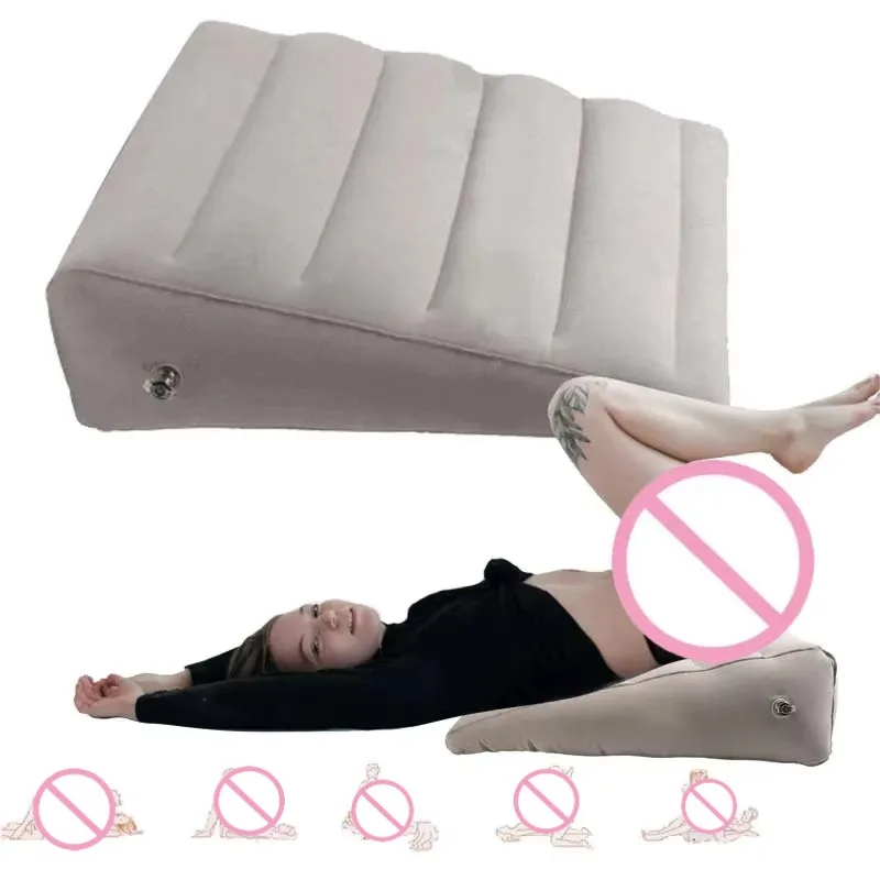 Sex Furniture Multifunction Inflatable Sofa Bed Couple Pleasure Triangle Posture Cushion Sex Item Chair For Women Portable Seat