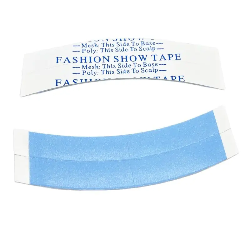 Double Sided Tape 36 pieces 7.6 cm* 2.2 cm For toupee wig adhesive arc blue double sided tape lace front wig tape hair tape wig tape