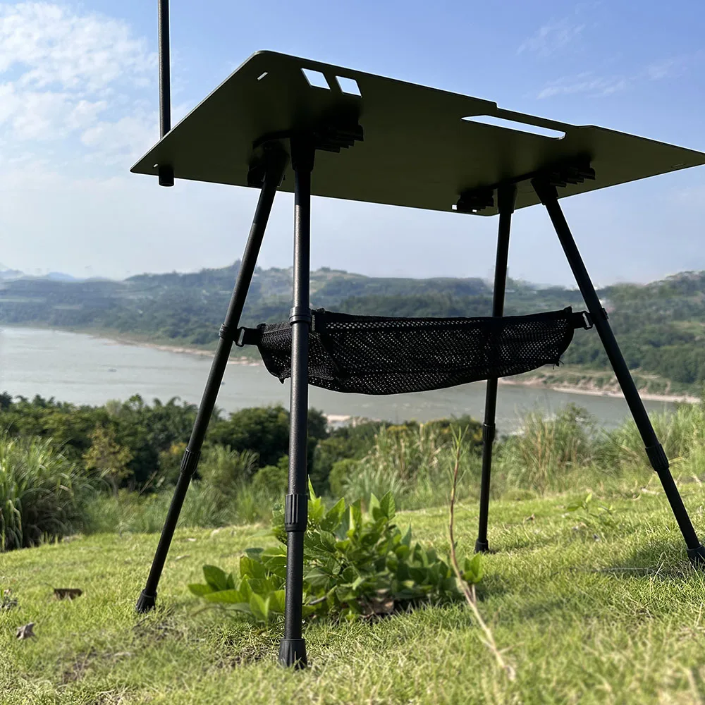 Lightweight Outdoor Tactical Table Aluminum Alloy IGT Table Folding Table  Light Bar Barbecue Picnic Liftable Camping Table New - AliExpress, image size:1000x1000