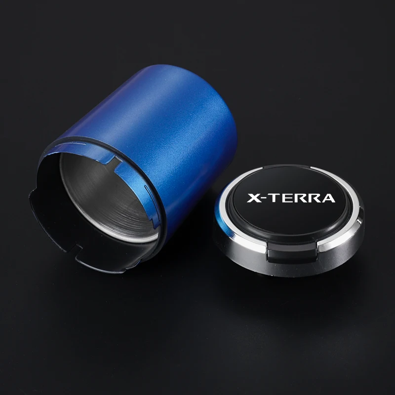 LED 조명이 달린 휴대용 자동차 재떨이, 자동차 담배 재떨이 컵, 닛산 X-TERRA 액세서리