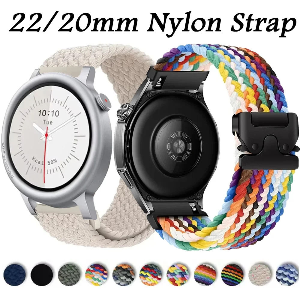 Nylon Braided Parachute Buckle Strap Bracelet Band