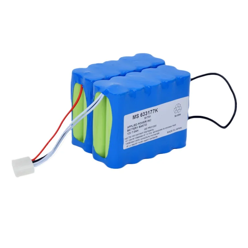 

Medical Battery Pack FOR GE PRO1000,PRO1006,PRO1008,PRO1009 P-atient Monitor Battery NI-MH Battery Voltage:12V Capacity:7.0AH