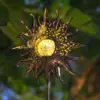 Solar Light Outdoor Flame Sun Iron Landscape Decorative Lamp Waterproof Cracked Glass Bulb LED Lamp For Garden Lawn Courtyard 6