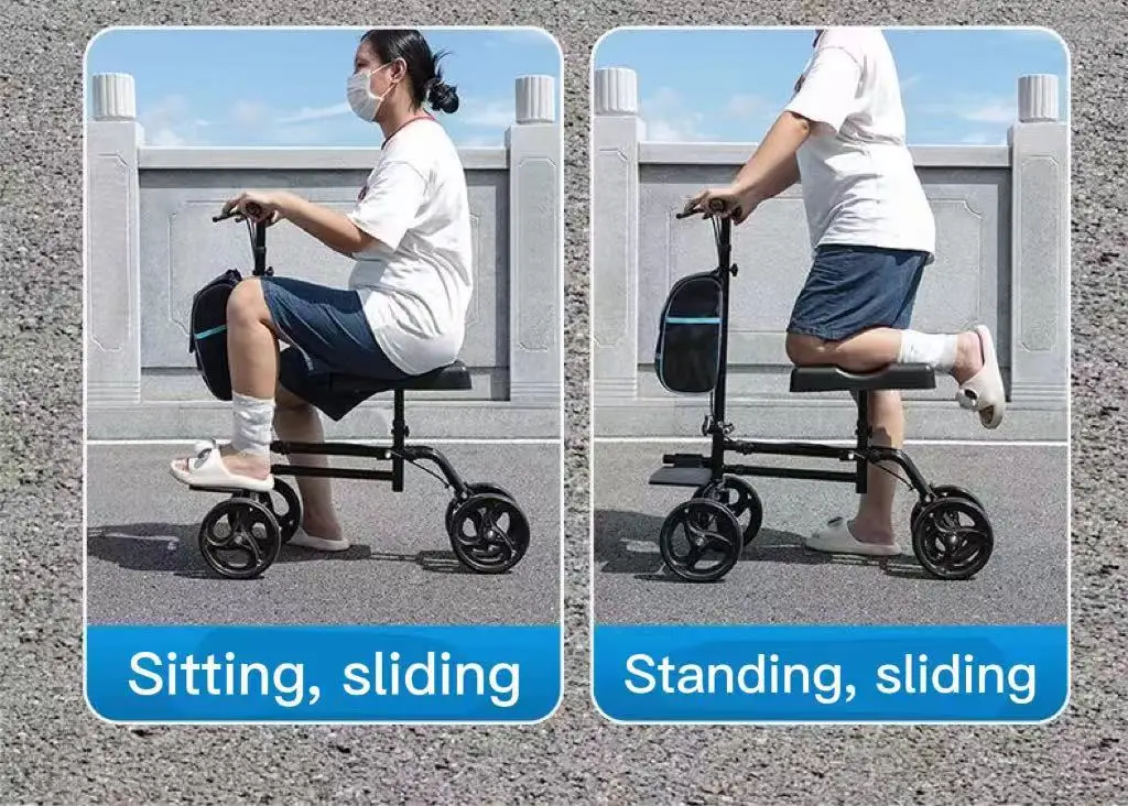 Medical Leg Knee Walker Aid Crutch Scooter Knee Leg Walking Orthopedic Armpit with Leg Rest For Fracture Broken Leg Amputation 18 Medical Leg Knee Walker Aid Crutch Scooter Knee Leg Walking Orthopedic Armpit with Leg Rest For Fracture Broken Leg Amputation 12