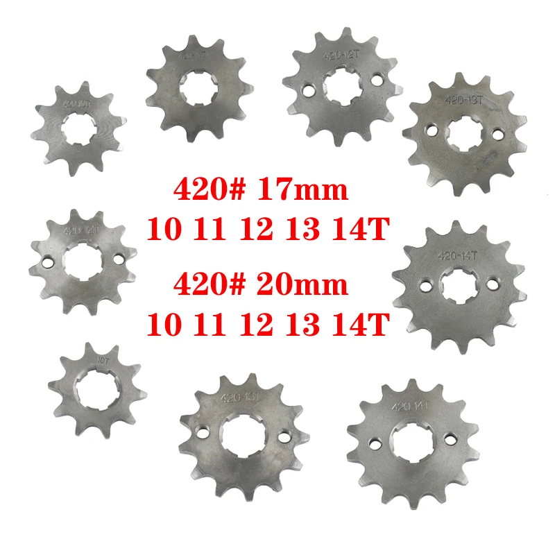 Engine Sprocket 420 420H Chain Front Engine Sprockets For Taotao Kayo Bikes