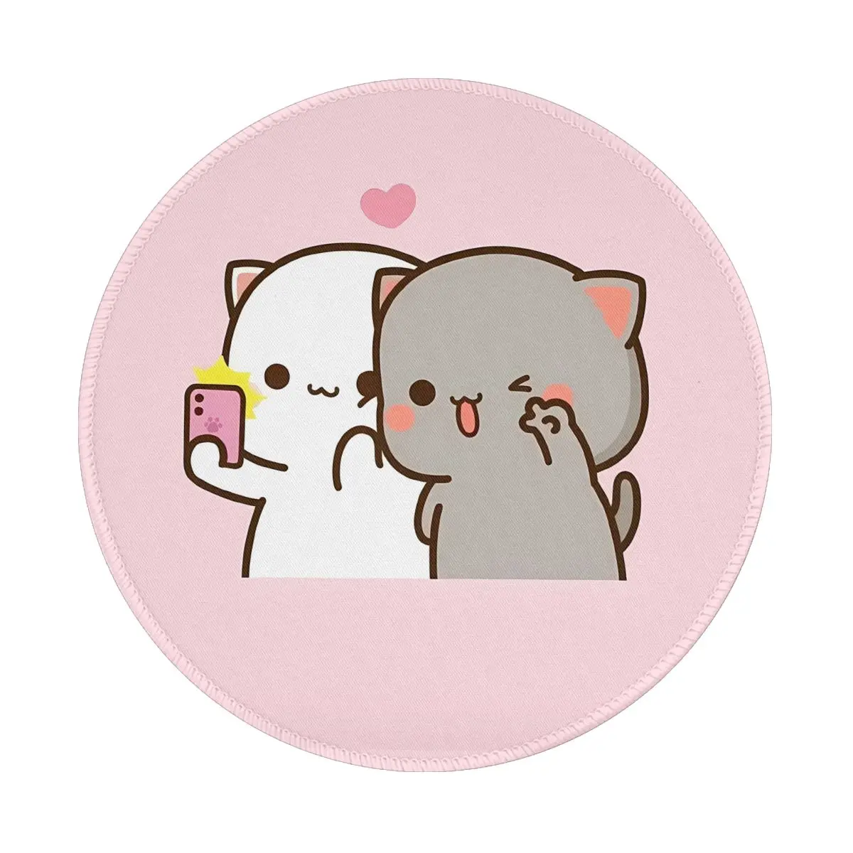 Gamer Mouse Pad Peach Mochi Cat Soft Mousepad Accessori Da Scrivania Manga Kawaii Vintage Graphic Mouse Mats Per Pc Laptop Computer