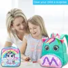 Unicorn Backpack with Lunch Box for Girls ,3pcs Toddler Sequin Preschool Bookbag ,Cute Kindergarten School Bag 6