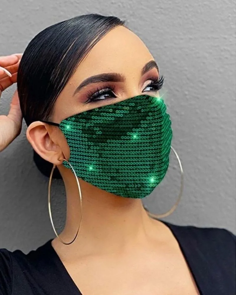 Sequins Cosplay Face Cover Breathable Washable and Reusable Mouthcover 4
