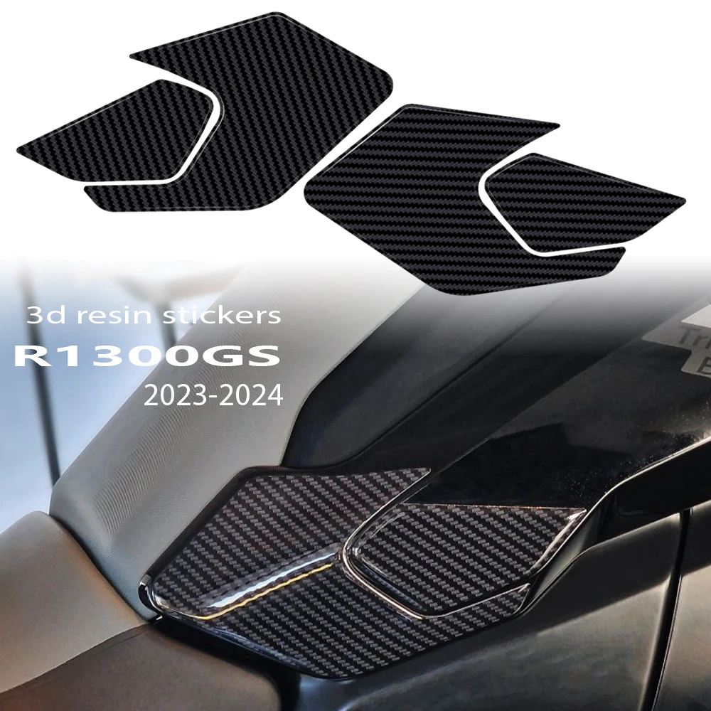 2024 Gs 1300 Accessori 3D Adesivo In Resina Epossidica Kit Di Protezione Per Canotte Laterali Per Bmw R 1300 Gs R1300Gs Trophy Triple Black