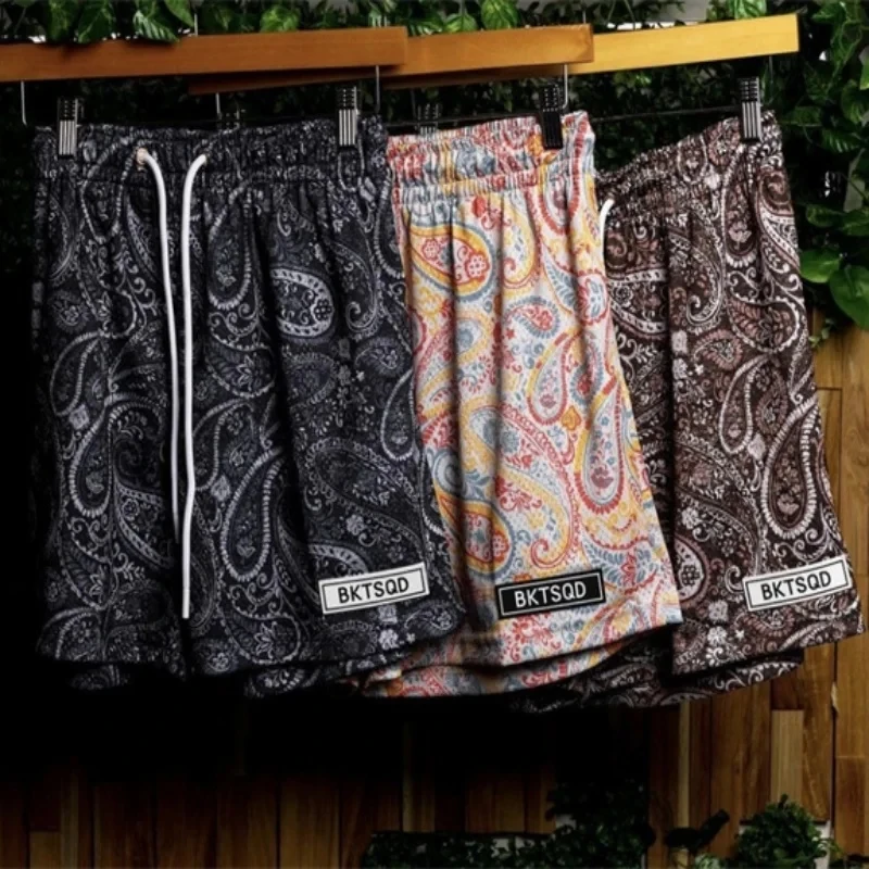 Summer Mesh Basketball Shorts Men Quick Drying Loose Sports short pants BUCKETSQ fashion Trend Sweatpants Running Beach shorts 3