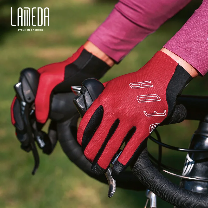 Lameda Cycling Full Gloves Damping Men's Cycling Gloves Touch Screen Gloves For The Gym Gym Gloves Woman Bicycle Accessories 3