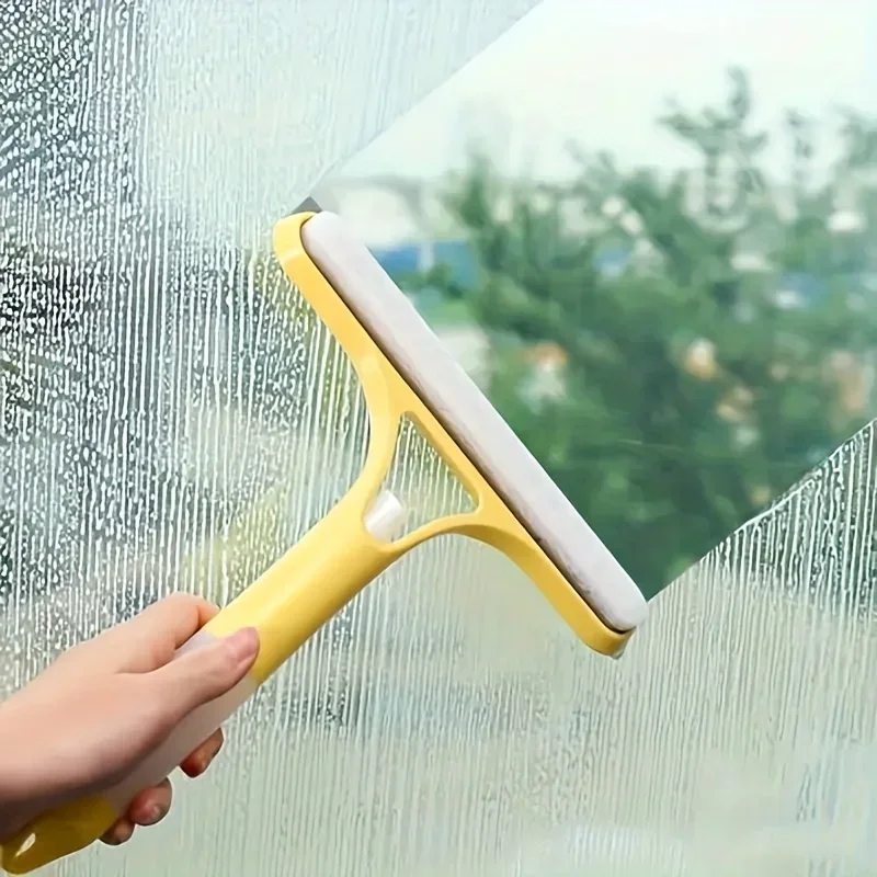 3 in 1 Glass Wiper with Scraper and Sprayer Without Battery, Use Without Electricity-Suitable for Cleaning car windshield