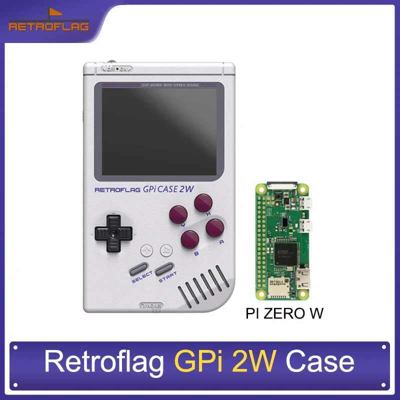 

Retroflag GPi CASE 2W Raspberry Pi Case GCase with Turbo Function 3.0” LCD Screen for Raspberry Pi Zero, Zero W, Zero 2W