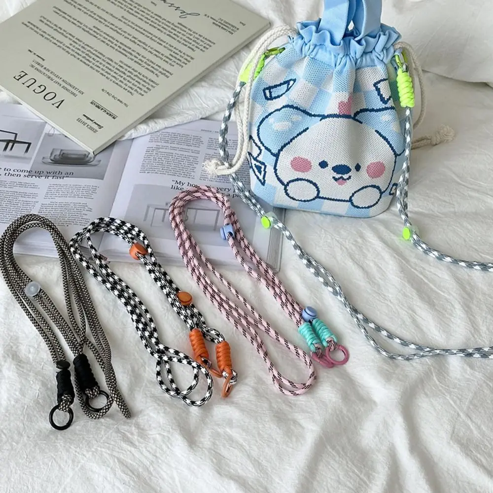 Casual Replacement Crossbody Bag Chain Strap Adjustable Detachable Phone Lanyard Stripe Phone Hanging Rope Bag Accessories