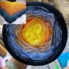 300g Colorful Pure Cotton Cake Gradient Cotton Rainbow DIY Scarf Shawl Skirt Wool 3