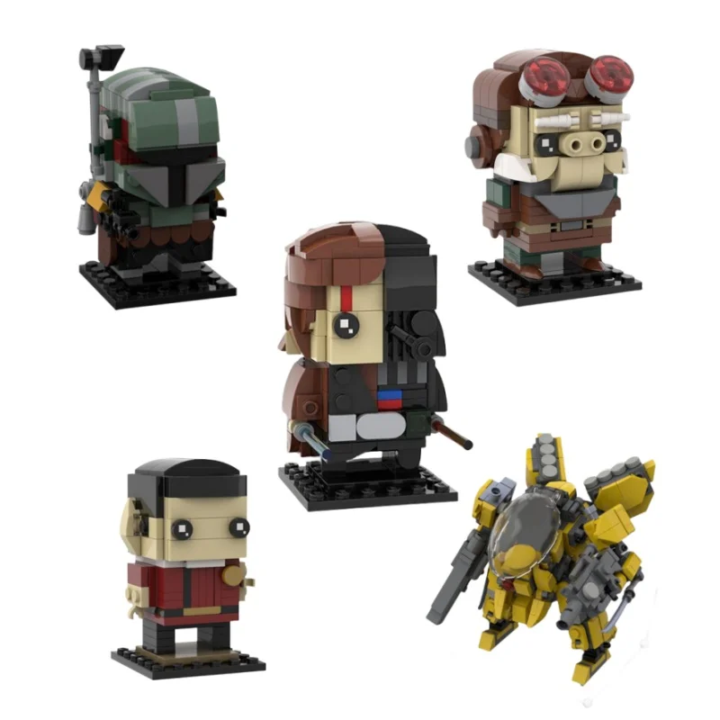 Space War Movie Soldier-Brickheadzs Building Blocks Set Stars Battle Obi-Wans-Kratos/Atreus Figures Model Kids Regali Di Compleanno