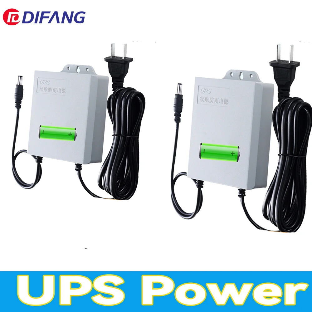 DIFANG 3600/5400mAH UPS Battery Power Adapter Waterproof DC12V Battery Backup CCTV Camera Power Source Router Charger 1
