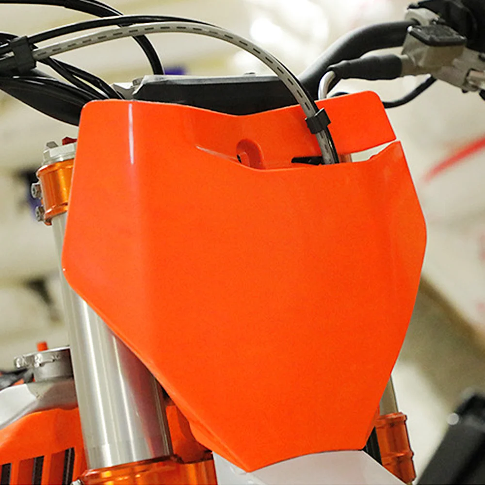 오토바이 전면 번호판 플라스틱 커버 블랙 화이트 오렌지 KTM EXC EXC-F SX SXF XC XCF XCW XCF-W 125-450 2016-2023 부품