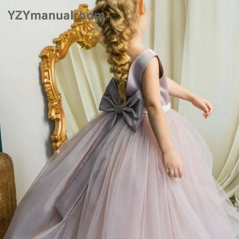 

Formal Birthday Party Dress For Kids Princess Gowns Flower Girl Dresses For Wedding Elegant Concert Party Banquet Bridesmaid