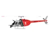 RC ERA C138 Bell 206 2.4G 6CH 6-axis gyroscope GPS 1:33 ratio RC helicopter RTF with optical flow positioning mode 1 mode 2 5