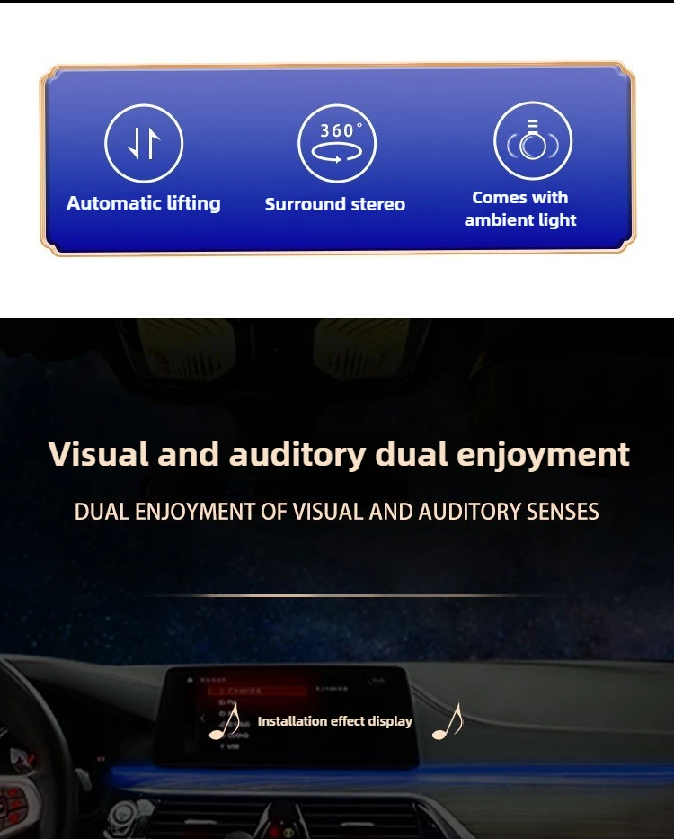 Auto Center Dashboard Lifting Speakers for BMW 3 Series G20 X5 G05 X3 G01 X6 G06