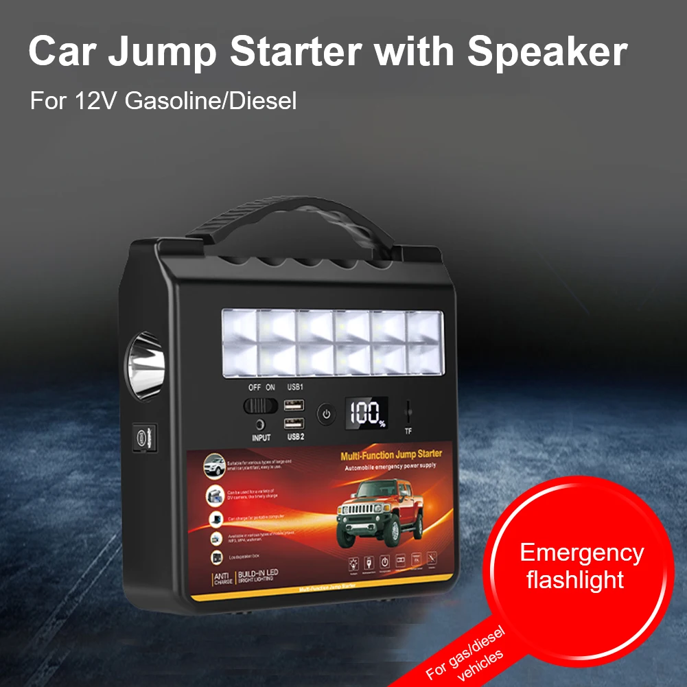 noco boost plus gb40 Car Jump Starter 20000 mAh Portable Power Bank with Bluetooth-Compatible Speaker Emergency Flashlight Car Emergency Battery battery jump starter