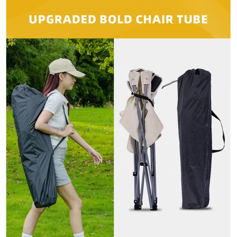 New outdoor folding recliner portable four-speed adjustable recliner suitable for terrace beach camping fishing luxury