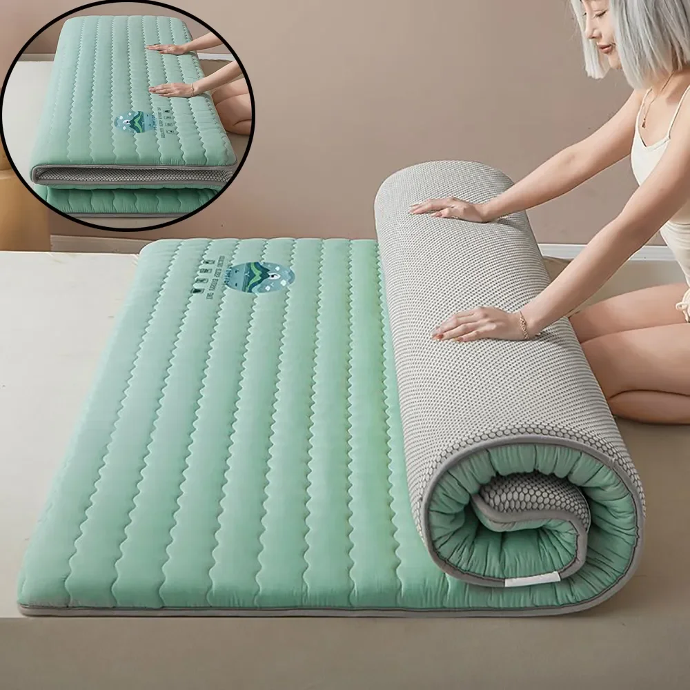 

Soy Fiber Bed Mattresses Toppers Comfortable Memory Foam Breathable Antibacterial Cushion Folding Mattress Quilt Tatami Mats