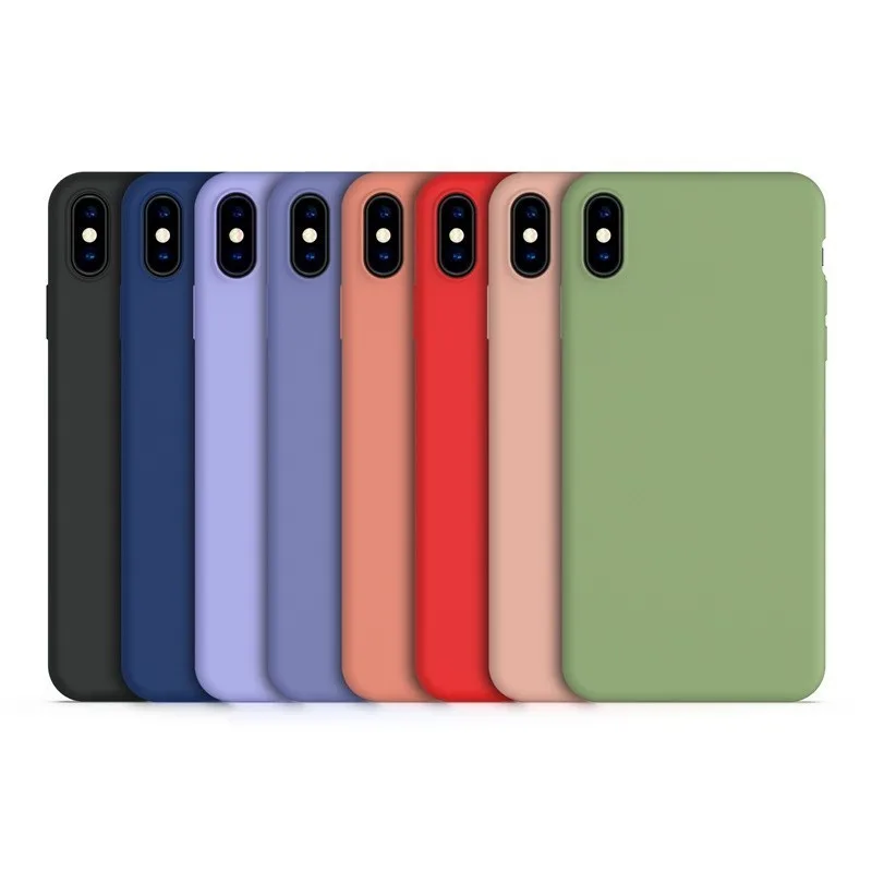 LIUJUNH Funda Blanda Mate Cuadrada De Silicona Líquida De Lujo Para IPhone 13 12 11 Pro