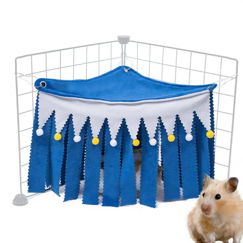 

Hammock Pet Hideout Cage Washable Hamster Tent Nest Bed Guinea Pig Gerbils Cozy Corner Hideaway Hammock Small Animals Supplies