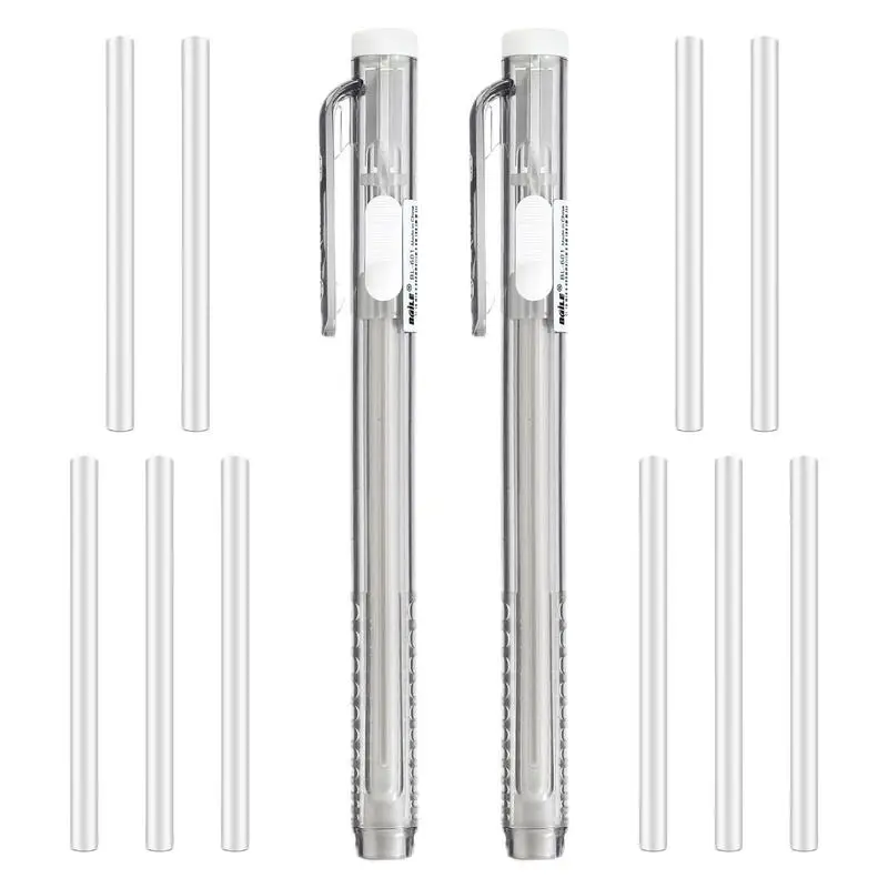 

Выдвижной механический ластик, Ластики-карандаш, стилус механический, стилус в стиле ручки, 10 выдвижных ластиков, в комплекте портативная ручка