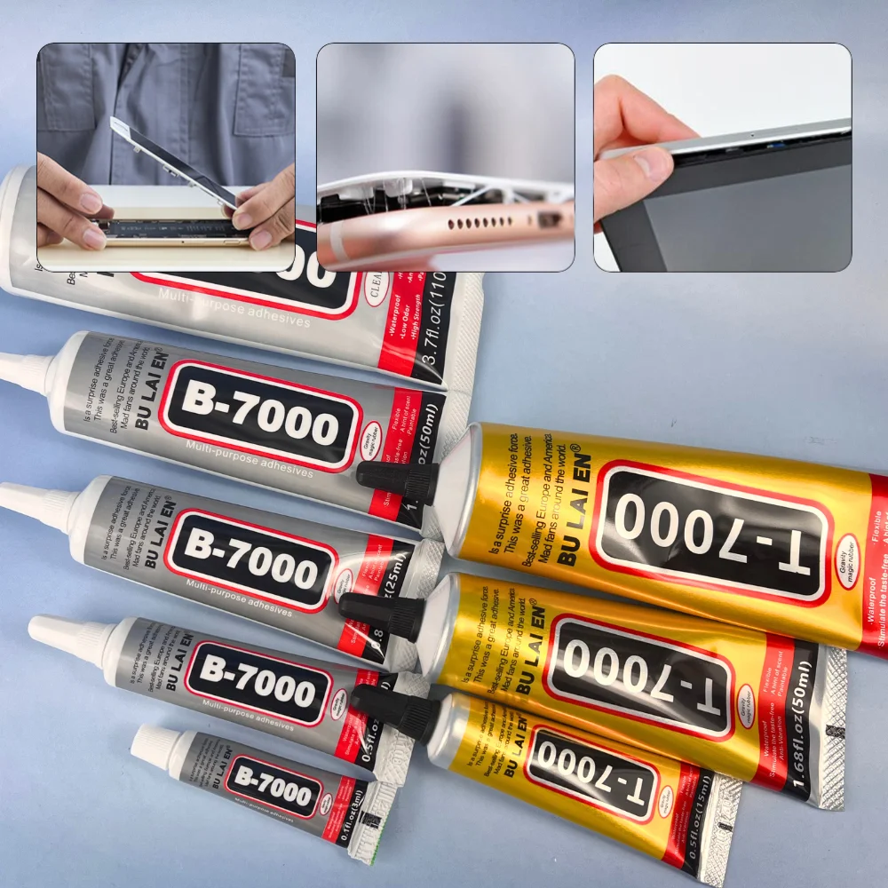 Phone Repair Glue B7000 Clear T7000 Black Multipurpose DIY Adhesive