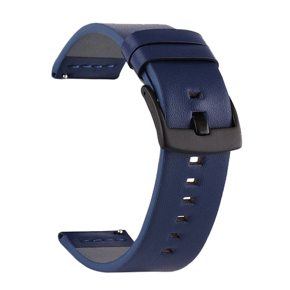 Premium 24mm Genuine Leather Strap - Elegant Replacement Band