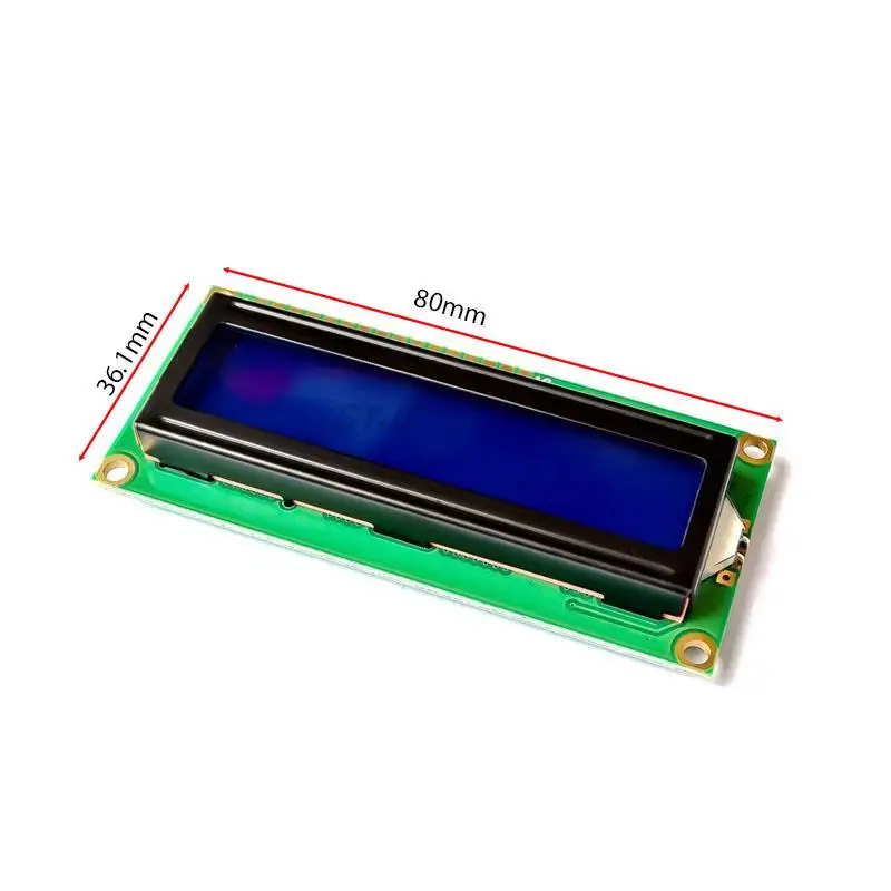 Blauer Bildschirm 1602a blauer Bildschirm lcd Bildschirm blau 5v weiße Schrift mit hintergrund beleuchteter lcd1602 Anzeige – Detail 3