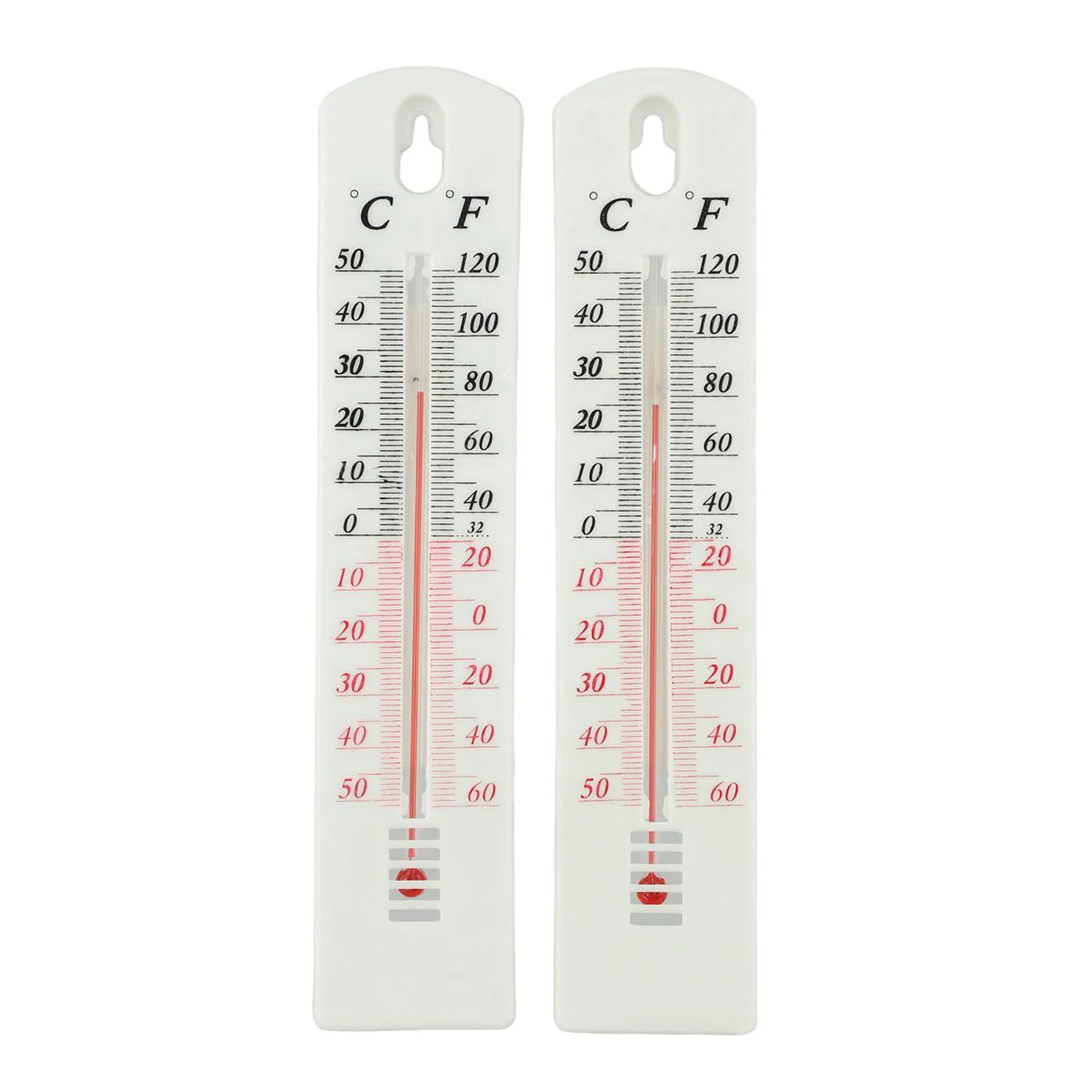

2 Pcs Thermometer Hot Sale Size 196mm X 43mm Approx Accuracy Best Price Fahrenheit: -60° To 120° Celsius: -50° To 50°