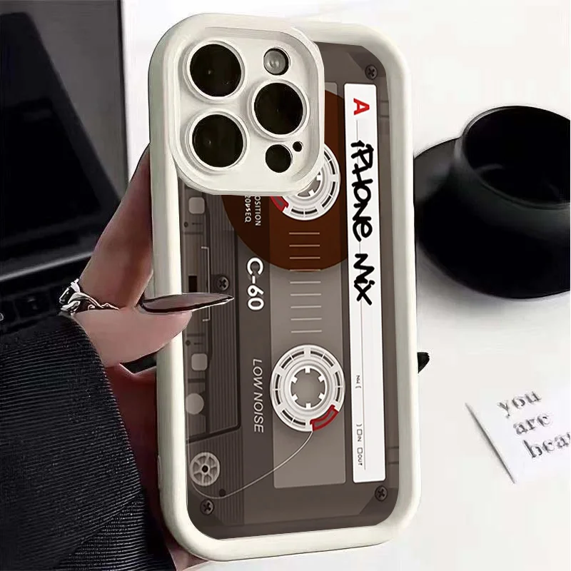 Retro Cassette Tape Design Phone Case Cover