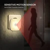 Night Light Motion Sensor EU Plug LED Lamps Children's Nights Light Wireless Night Lamp For WC Bedside Table Bedroom Hallway 3