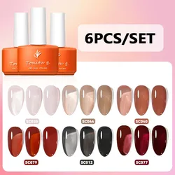 Vibrant 6 - Color Gel Nail Polish Set (TGN - 047)