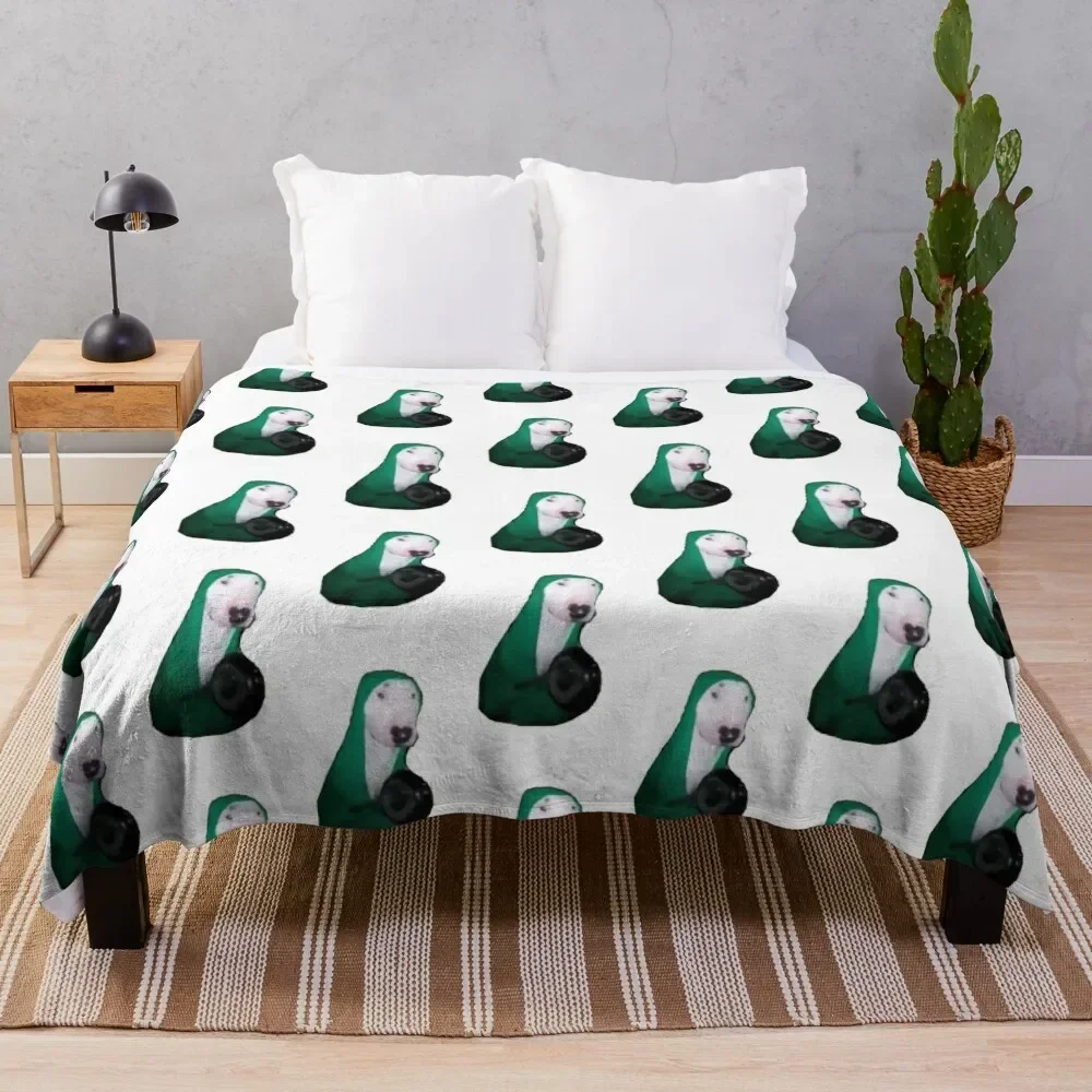 

Walter Dog Hitting Pan Meme Throw Blanket Luxury Brand Stuffeds Vintage Soft Blankets