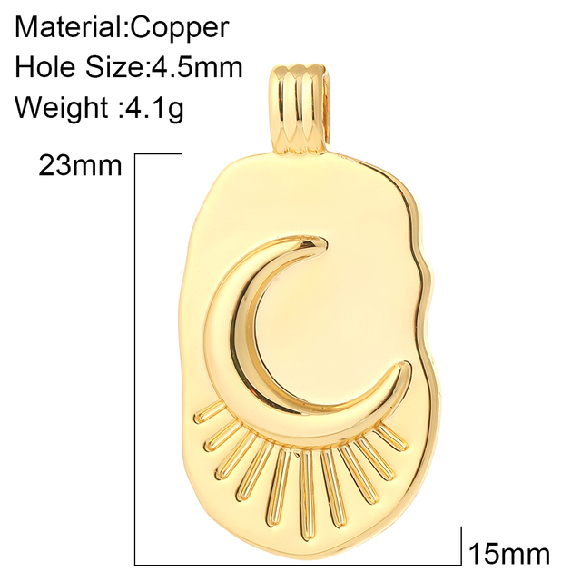 Moon Pendant Charms for Jewelry Making Charm Designer Jewelry Charms for Earrings Necklace Bracelet Handmade High Quality