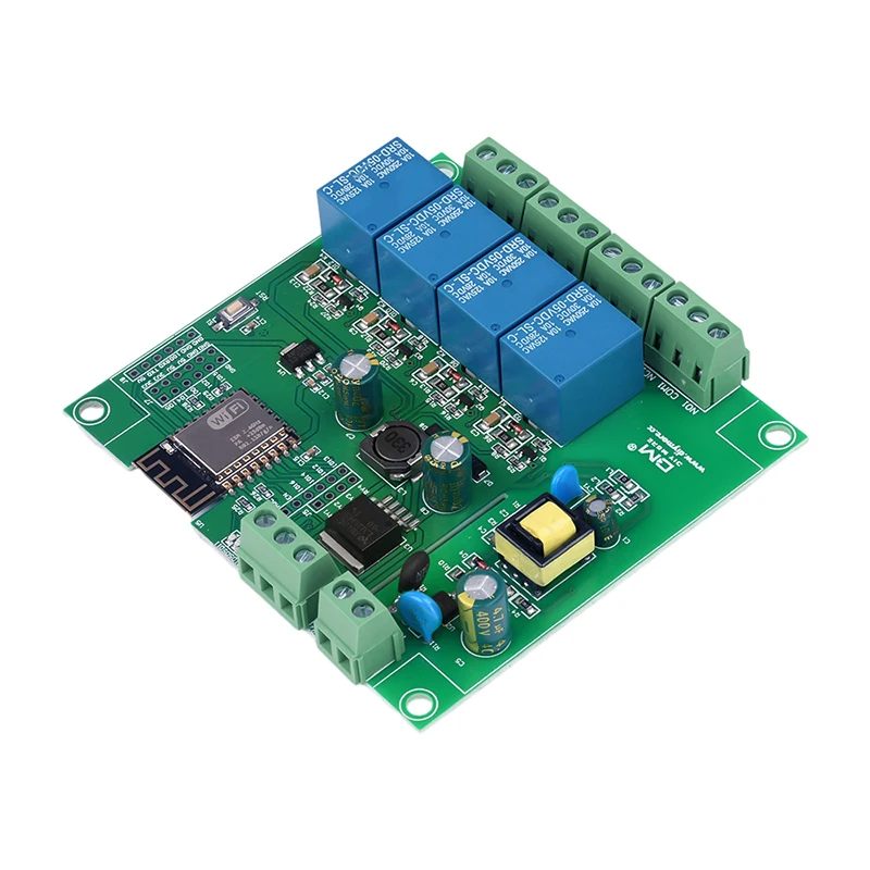 รูปสินค้า โมดูลรีเลย์ WiFi 4 ช่อง ESP8266 ควบคุมไฟฟ้าไร้สาย