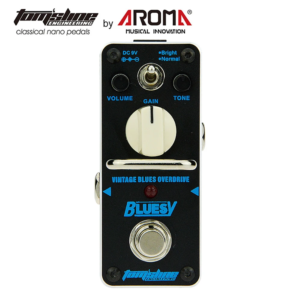 

Aroma ABY-3 Bluesy Electric Guitar Effects Pedal Vintage Blues Overdrive Pedal Mini True Bypass Guitar Effect Parts Accessories