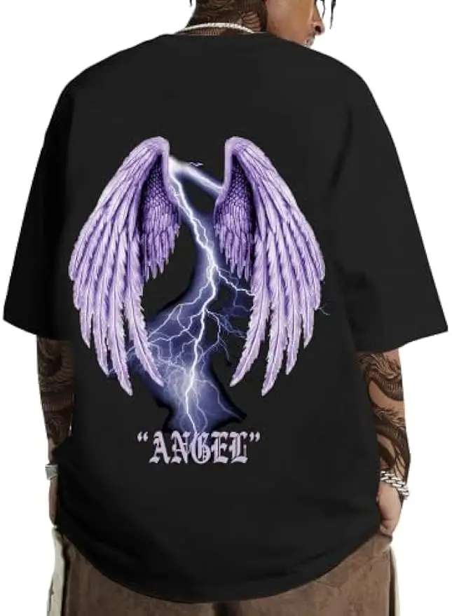 

Men's Letter Graphic Tees Casual Printed Short Sleeve T Shirts Crew Neck Summer Oversize Shirts Tops for Guys