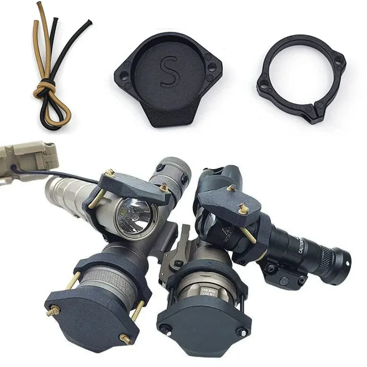 Protection lentille lampe tactique M300 - Accessoire pêche nocturne protection équipement