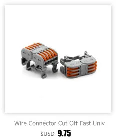 Wire Connector 222-412 2 Pin Splicing Terminal Blocks Led Strip Lighting Electric Quick Connectors Mini Conductor Rail Conector