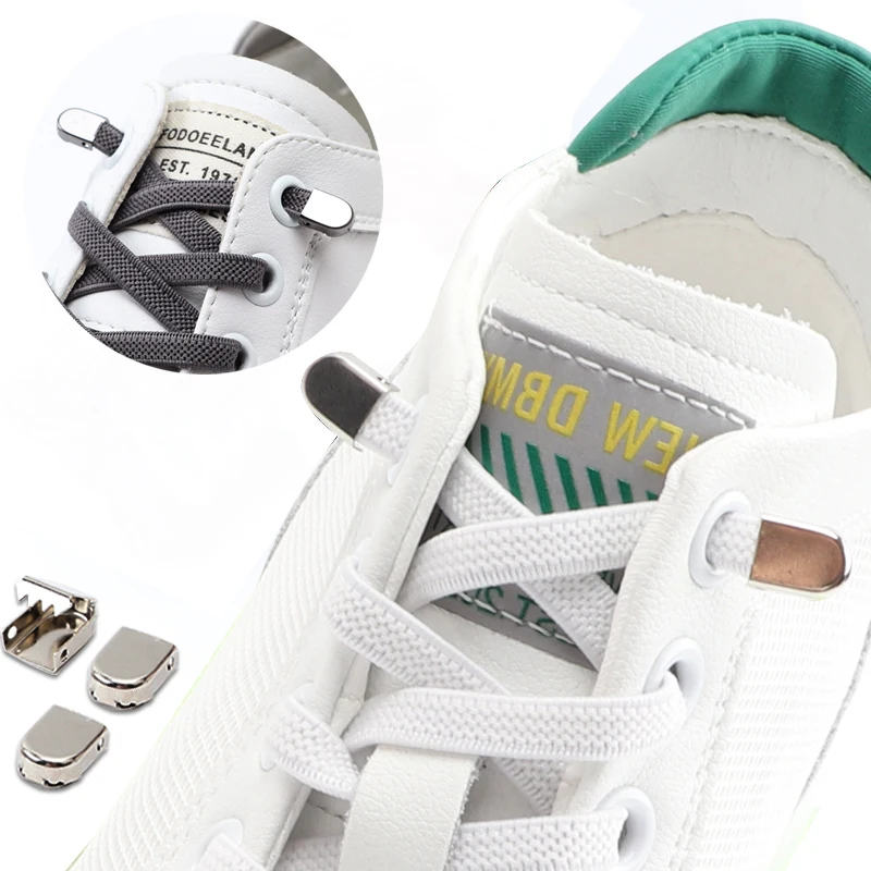 Elastic Shoe Laces 1pair No Tie Fits All Adult And Kids Shoes For Sneakers Shoelace Tieless Flat Expand Shoestrings